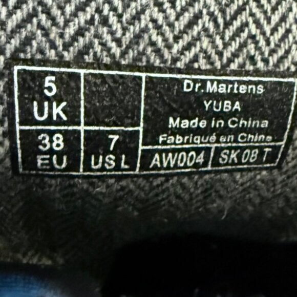Dr. Martens Yuba Black Leather High Tops Combat Boots Sz 7 - Picture 7 of 10